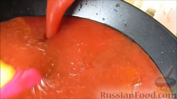 Сладкий томатный соус на зиму